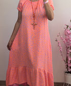 Robe gaz de coton Elsa orange