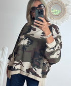 Sweat-shirt oversize camouflage TU 38/50