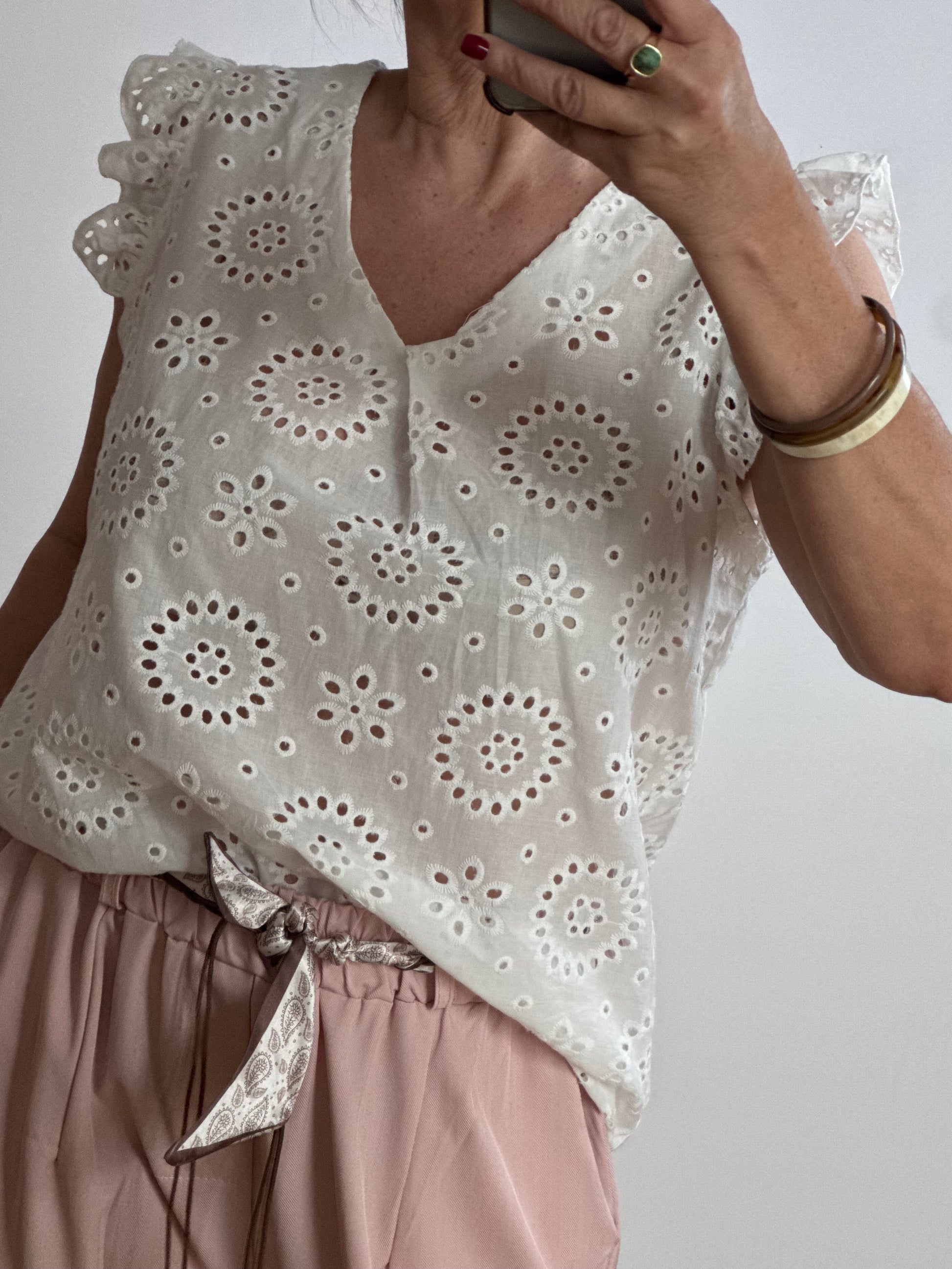 Blouse Louisette blanche TU 38/46