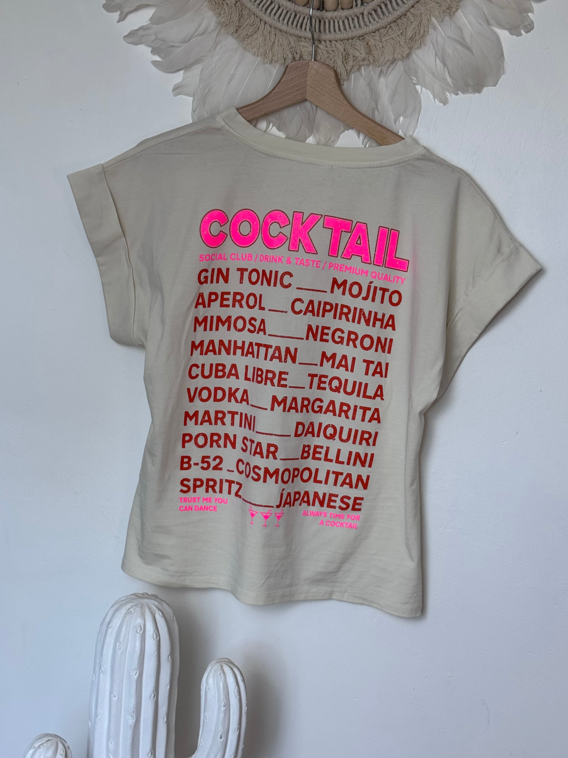 Teeshirt cocktail beige
