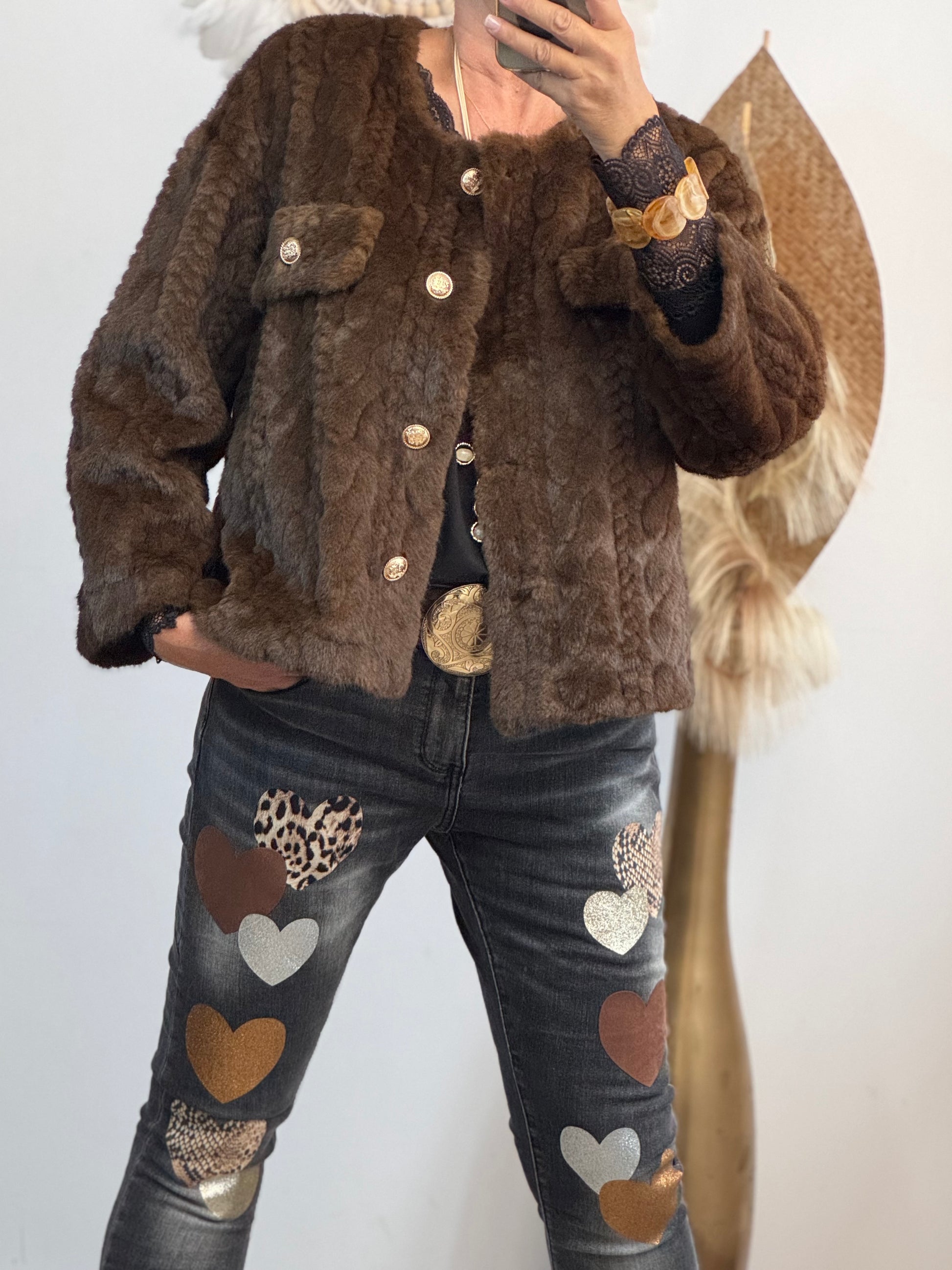 Veste fausse fourrure Coline