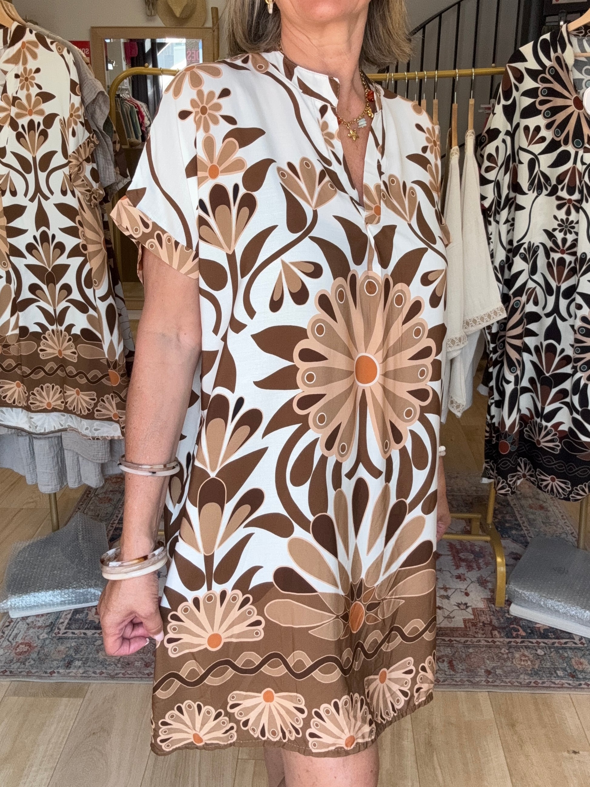 Robe Emma marron