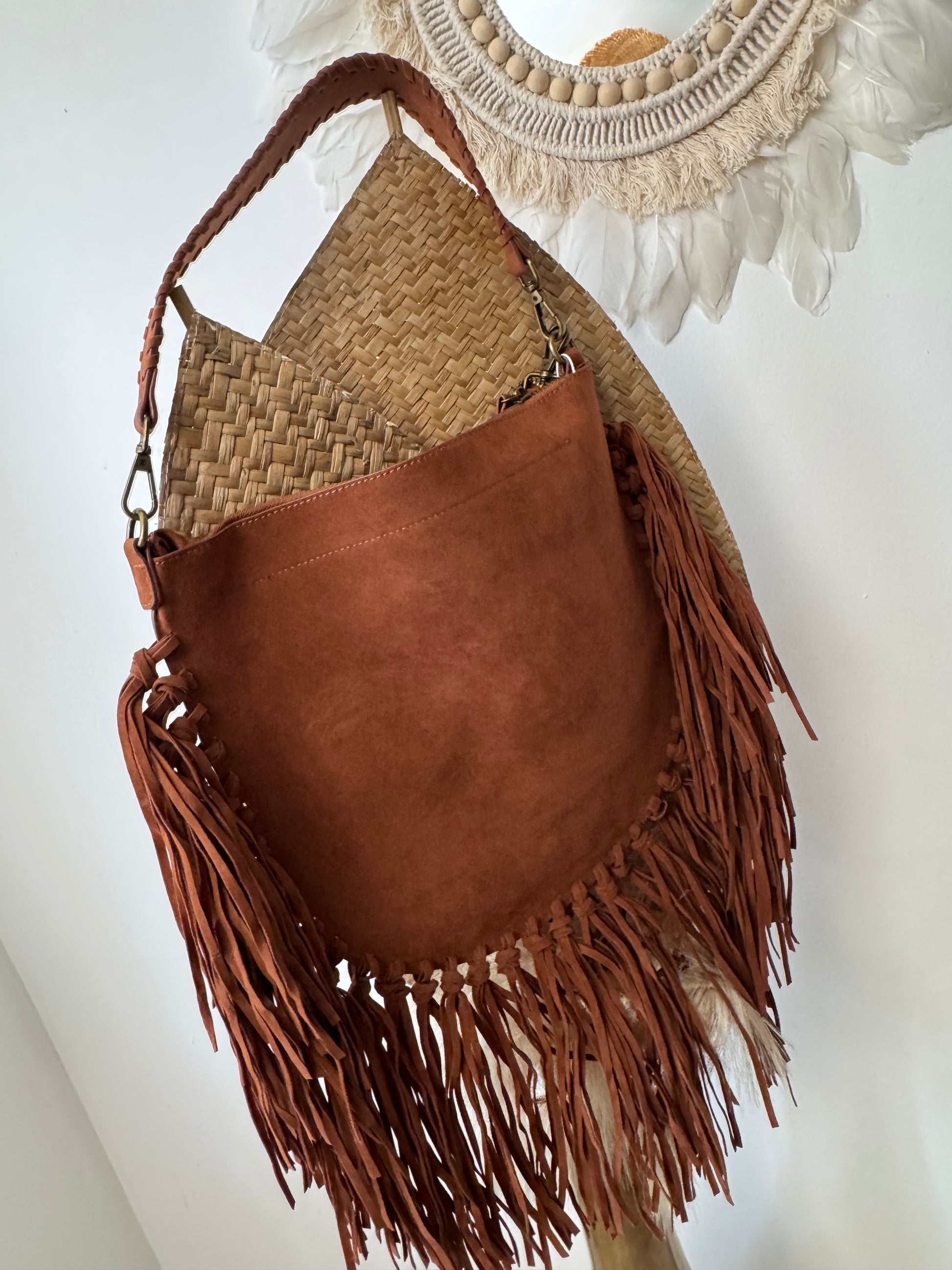 Sac bohème camel