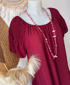 Robe Clara bordeaux TU 42/48