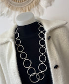 Collier ronds argentés