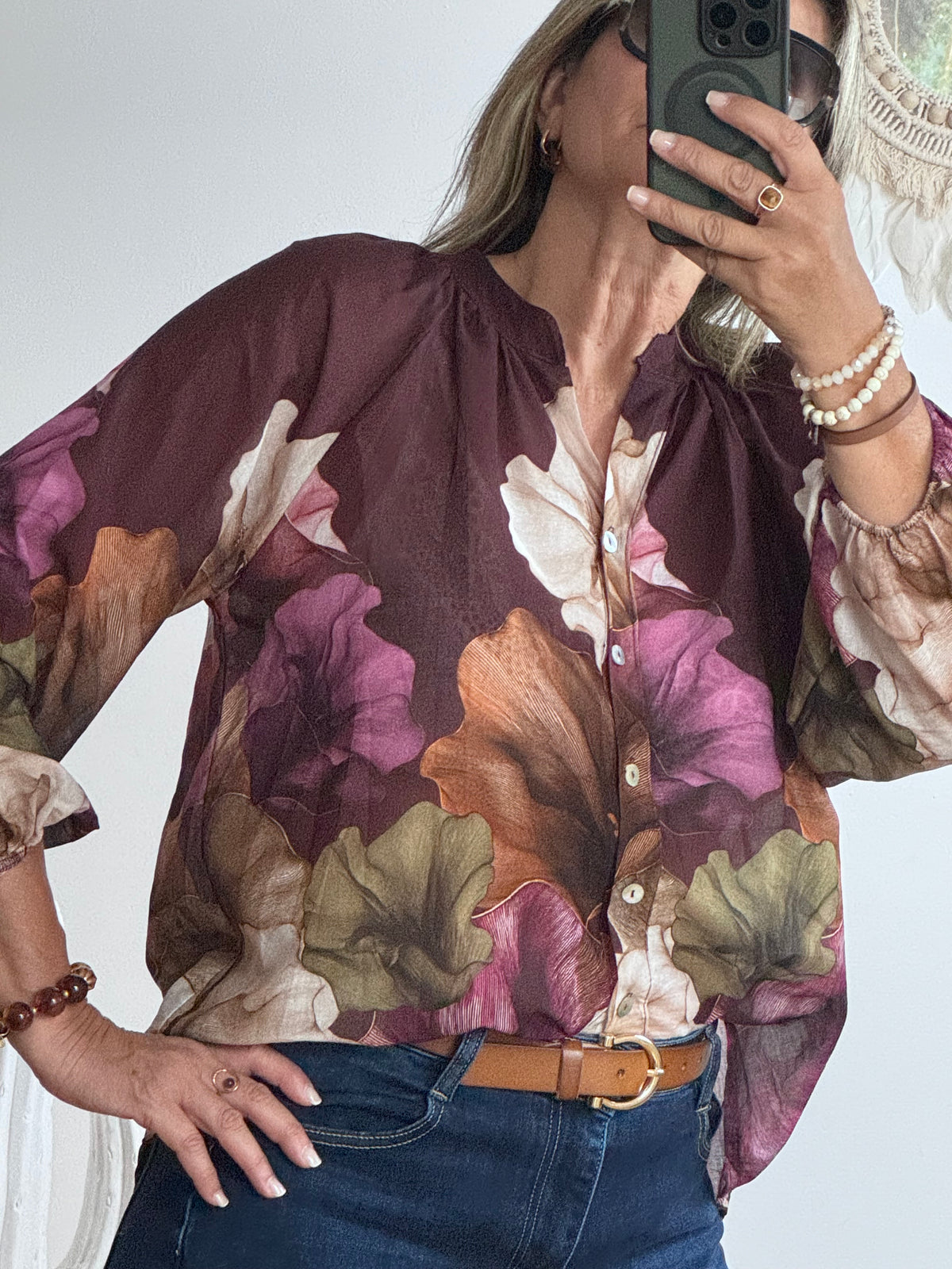 Blouse Lola lie de vin