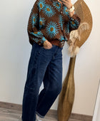 Chemise soleil marron