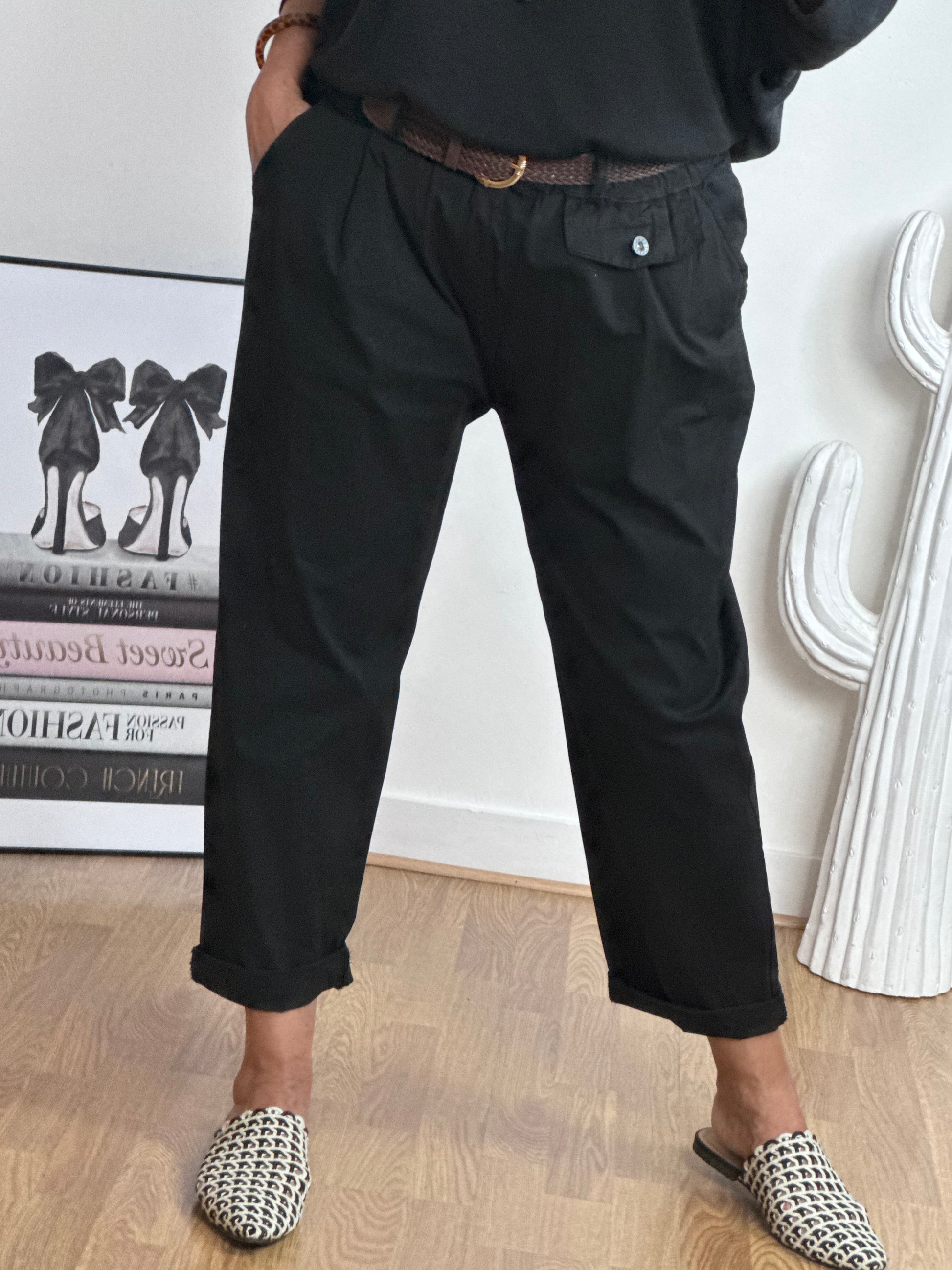Pantalon confort Arthur noir TU 38/48
