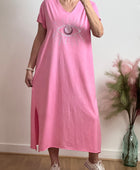 Robe teeshirt rose TU 38/46