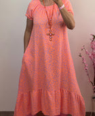 Robe gaz de coton Elsa orange