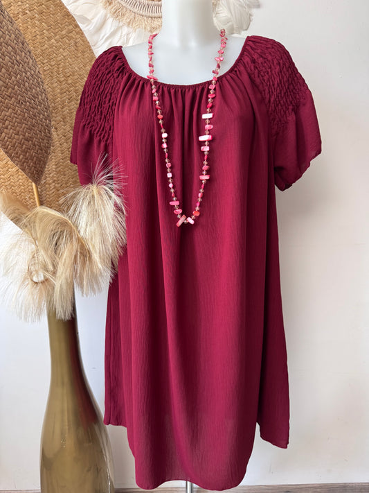 Robe Clara bordeaux TU 42/48