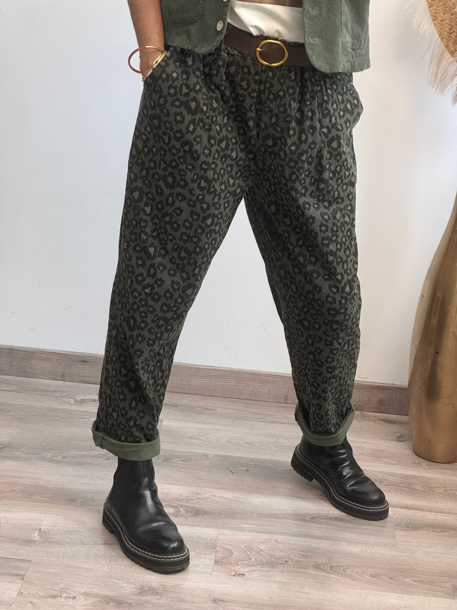 Pantalon Tiago kaki