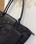 Sac noir matelassé