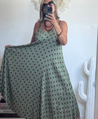Robe Louna kaki pois marron