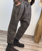 Pantalon saroual à carreaux