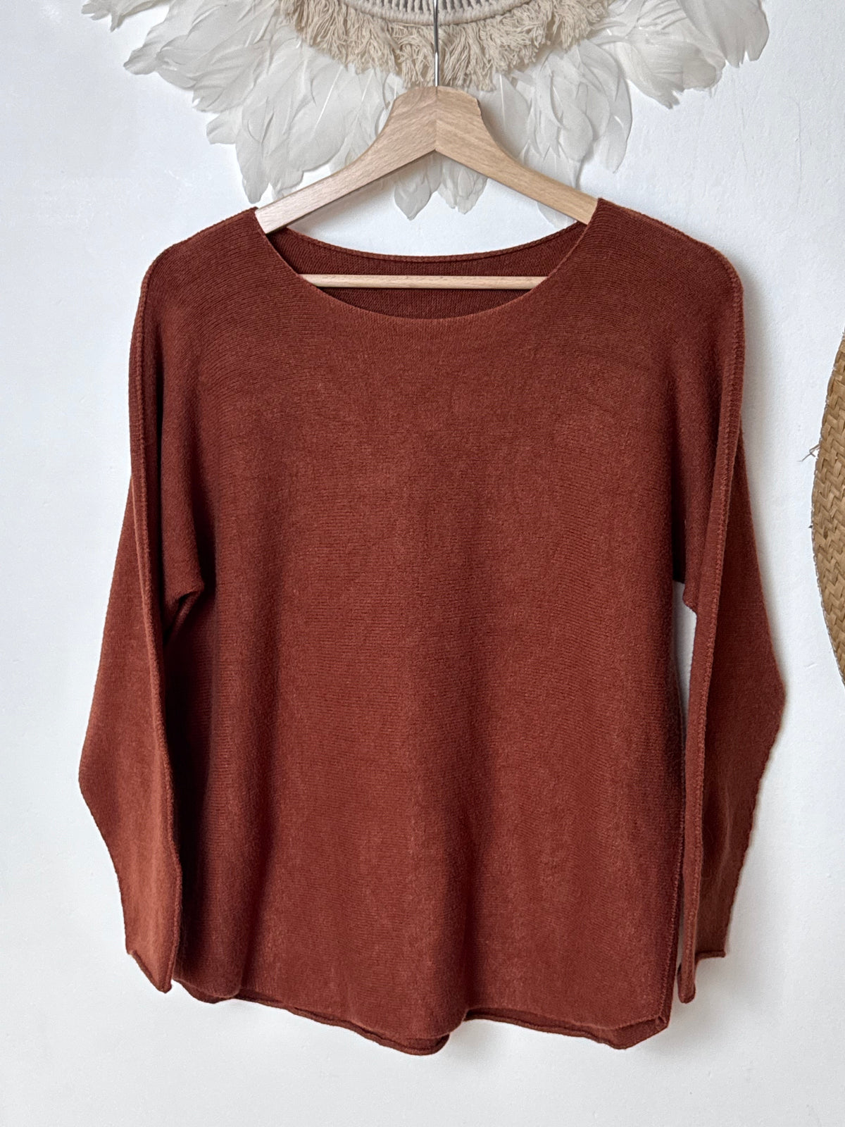 Pull maille col rond
