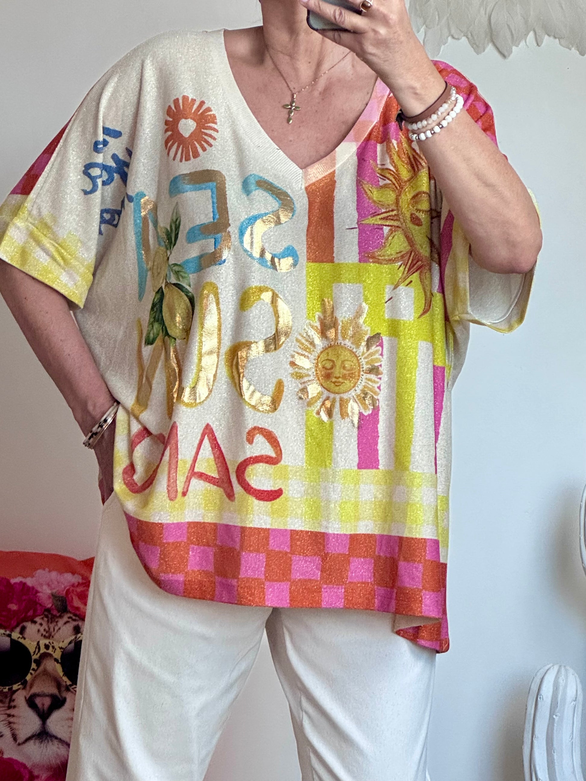 Haut oversize Sea Sun