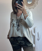Pull bohème rock beige TU 42/50