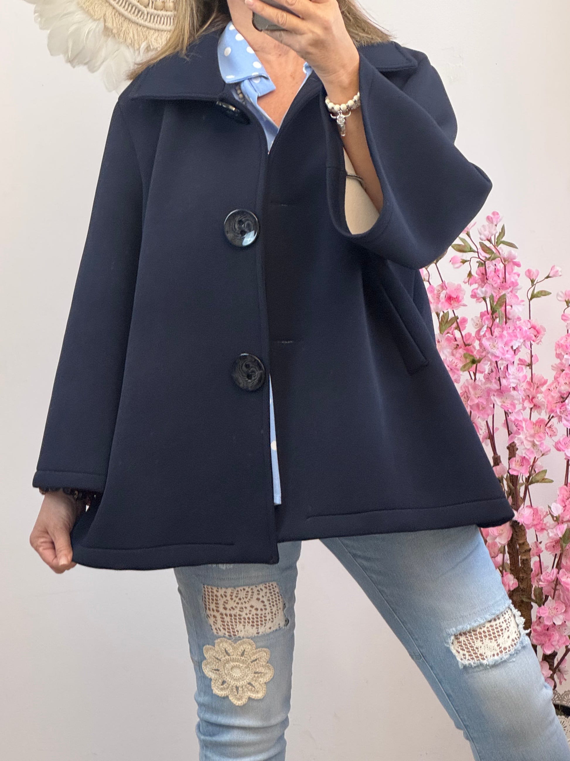 Veste évasée marine TU 42/48