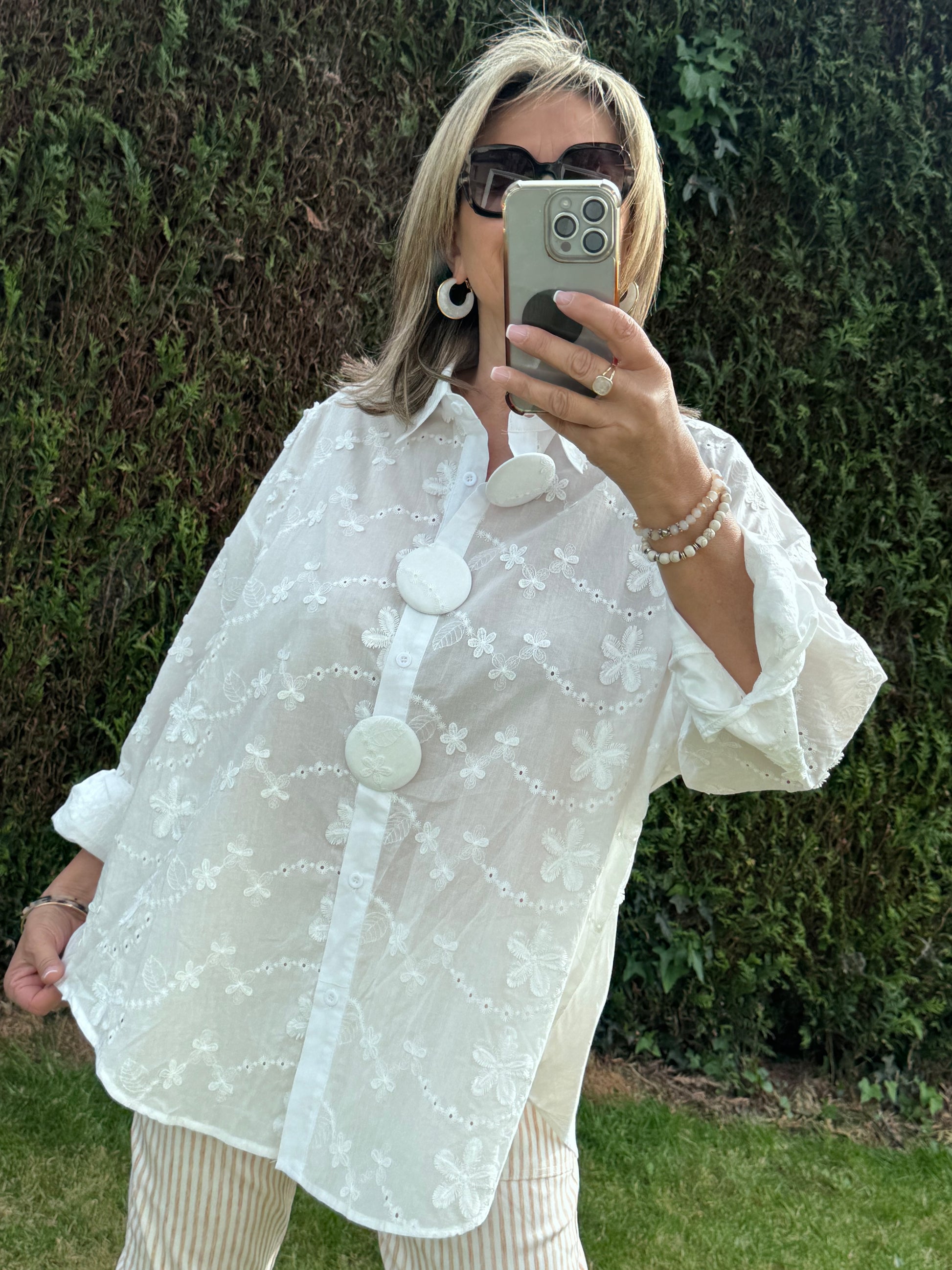 Chemise Nina broderie blanche
