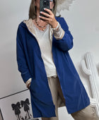 Veste coupe vent réversible marine /dorée