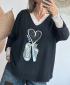 Pull kiss live noir Jolie forme