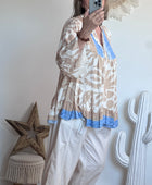 Blouse camélia beige