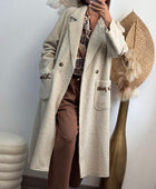 Manteau long beige
