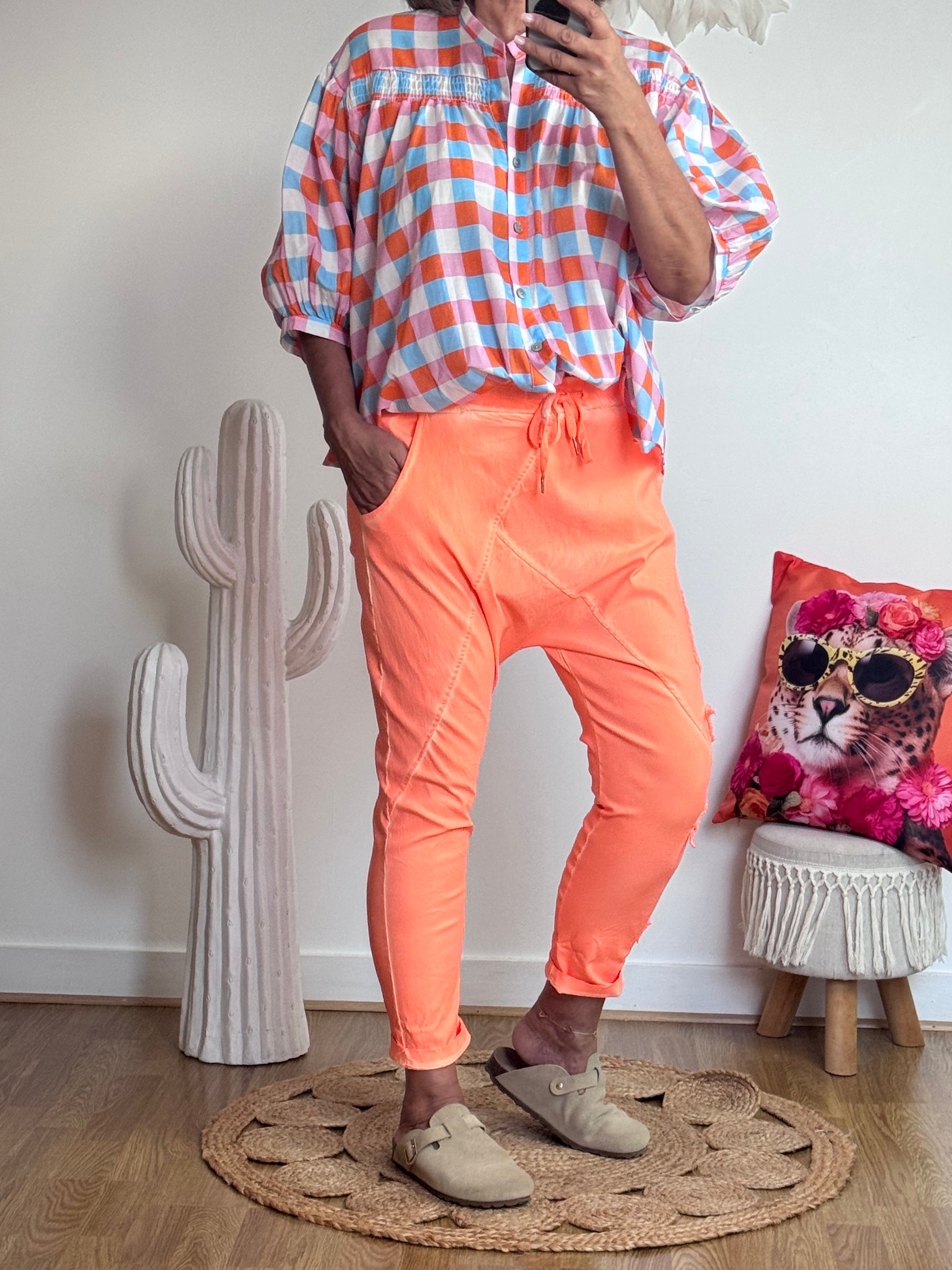 Pantalon saroual orange OK !