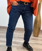 Jean mom fit bleu taille disponible du 44 au 52