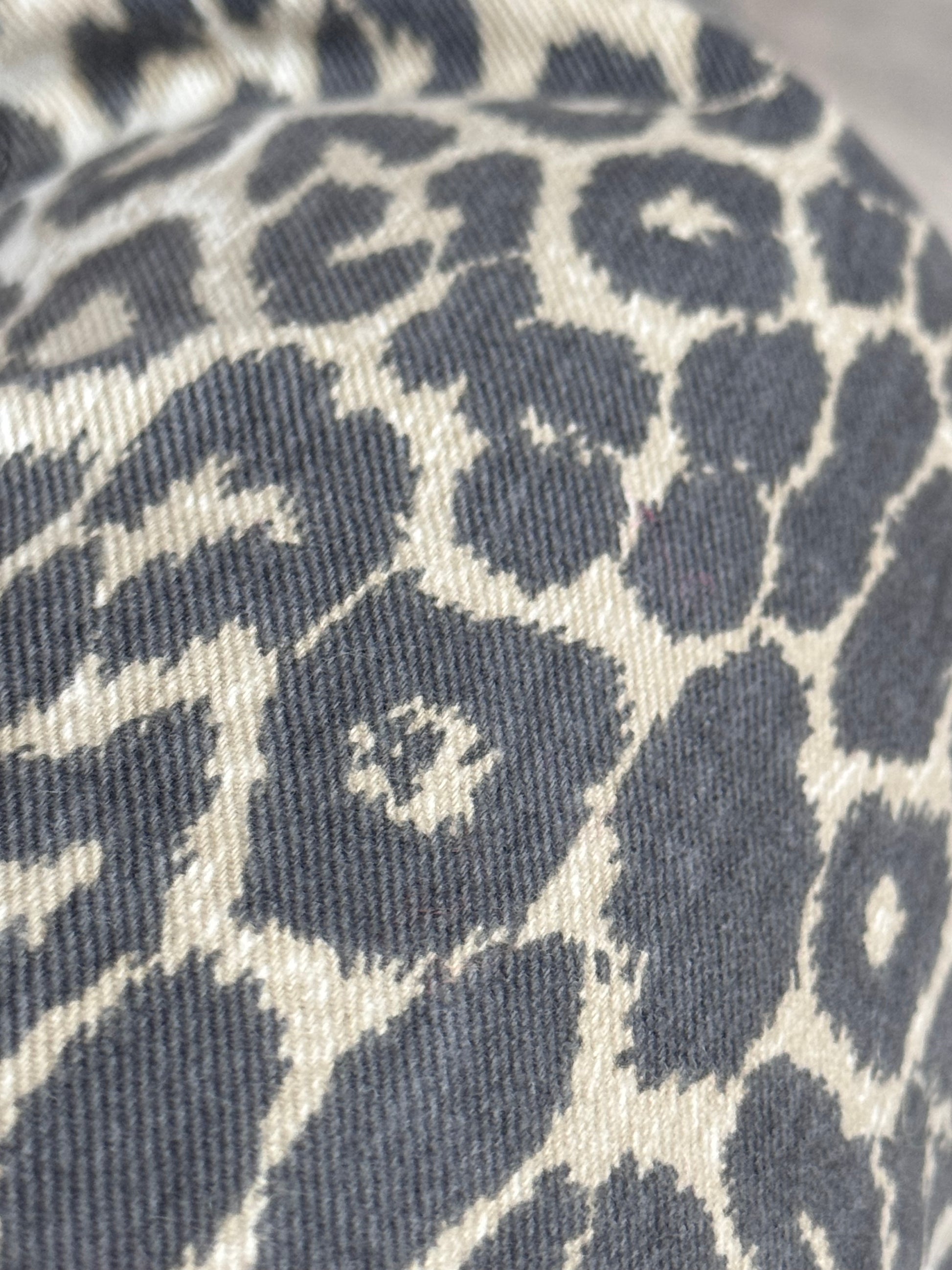 Jeans wide leg leopard