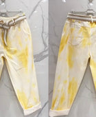 Pantalon tie and dye jaune TU 40/48