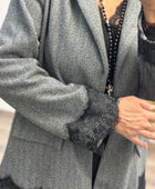 Veste blazer gris chic TU 42/48