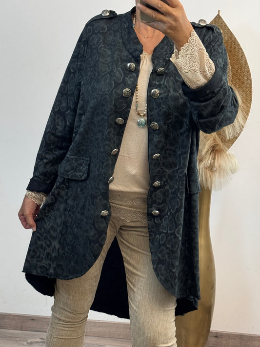 Veste napolitaine Léo noire
