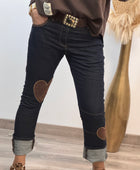Jean bleu foncé cœurs