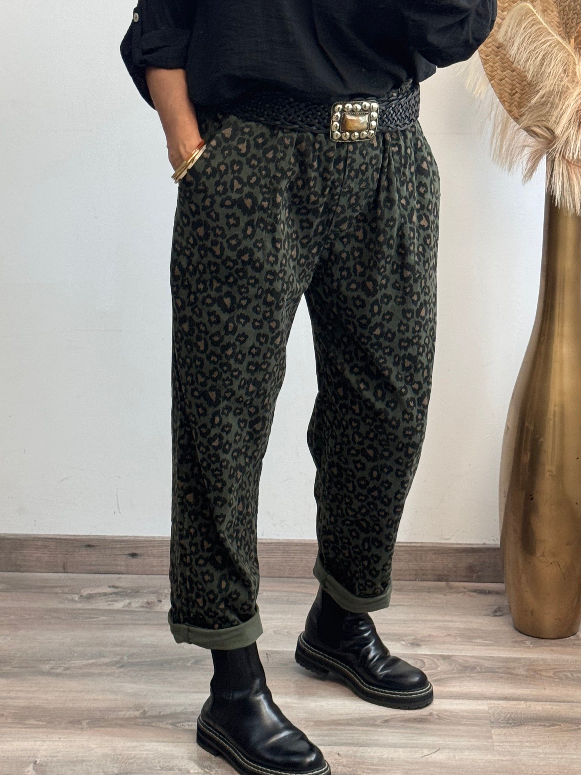 Pantalon Tiago kaki