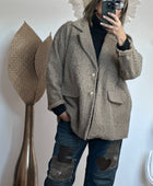 Veste moumoute taupe