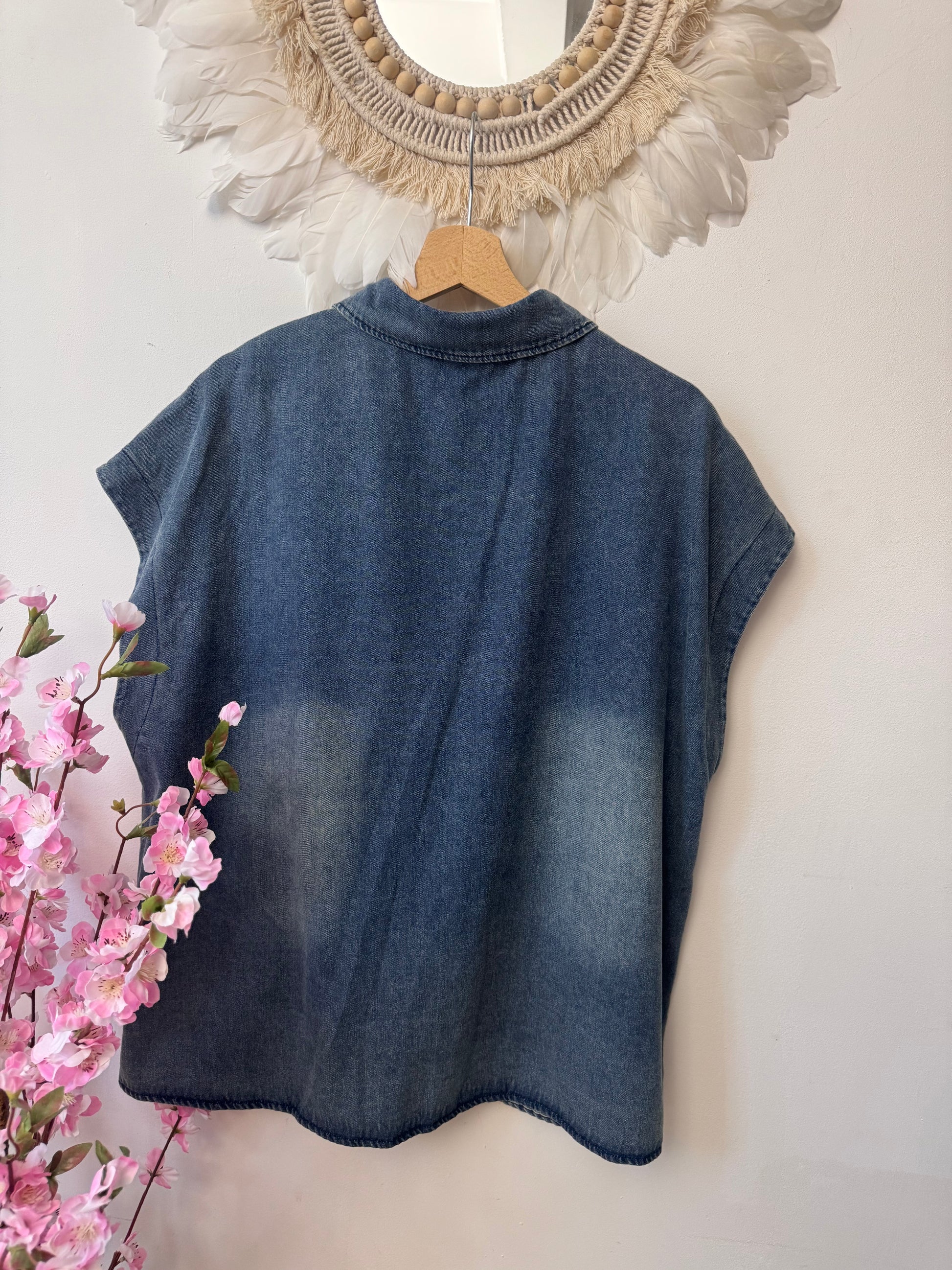 Chemise jeans Flowers