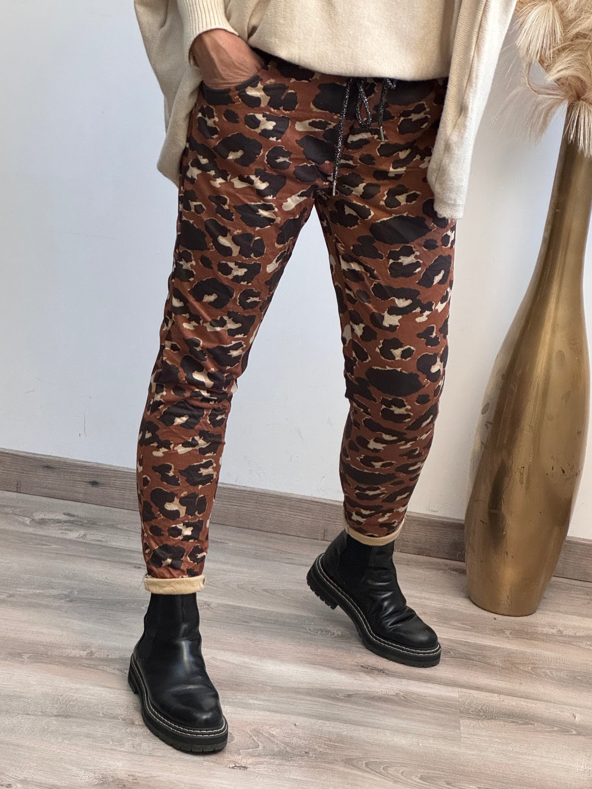 Pantalon suédine Léo
