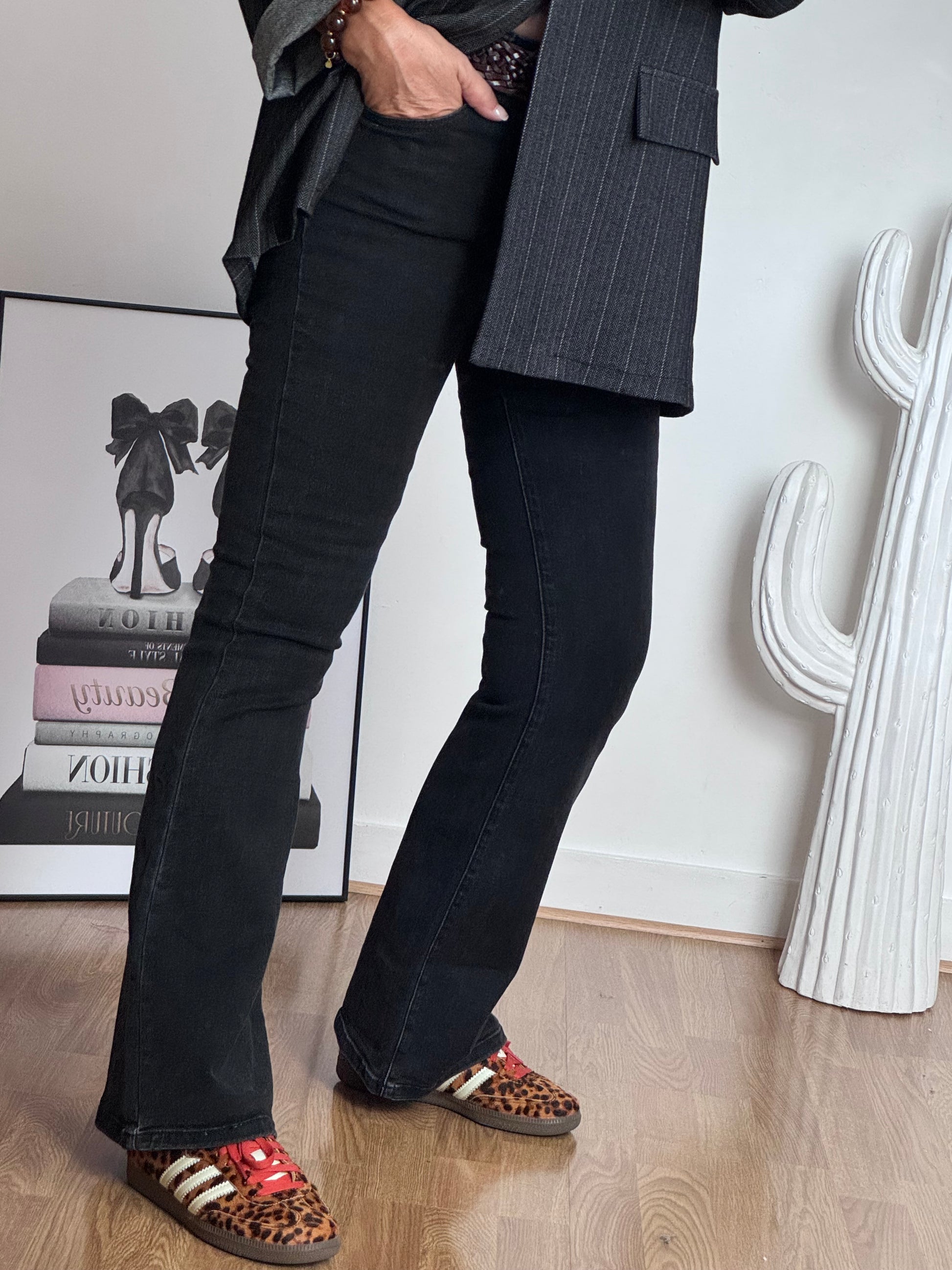 Jeans flare noir