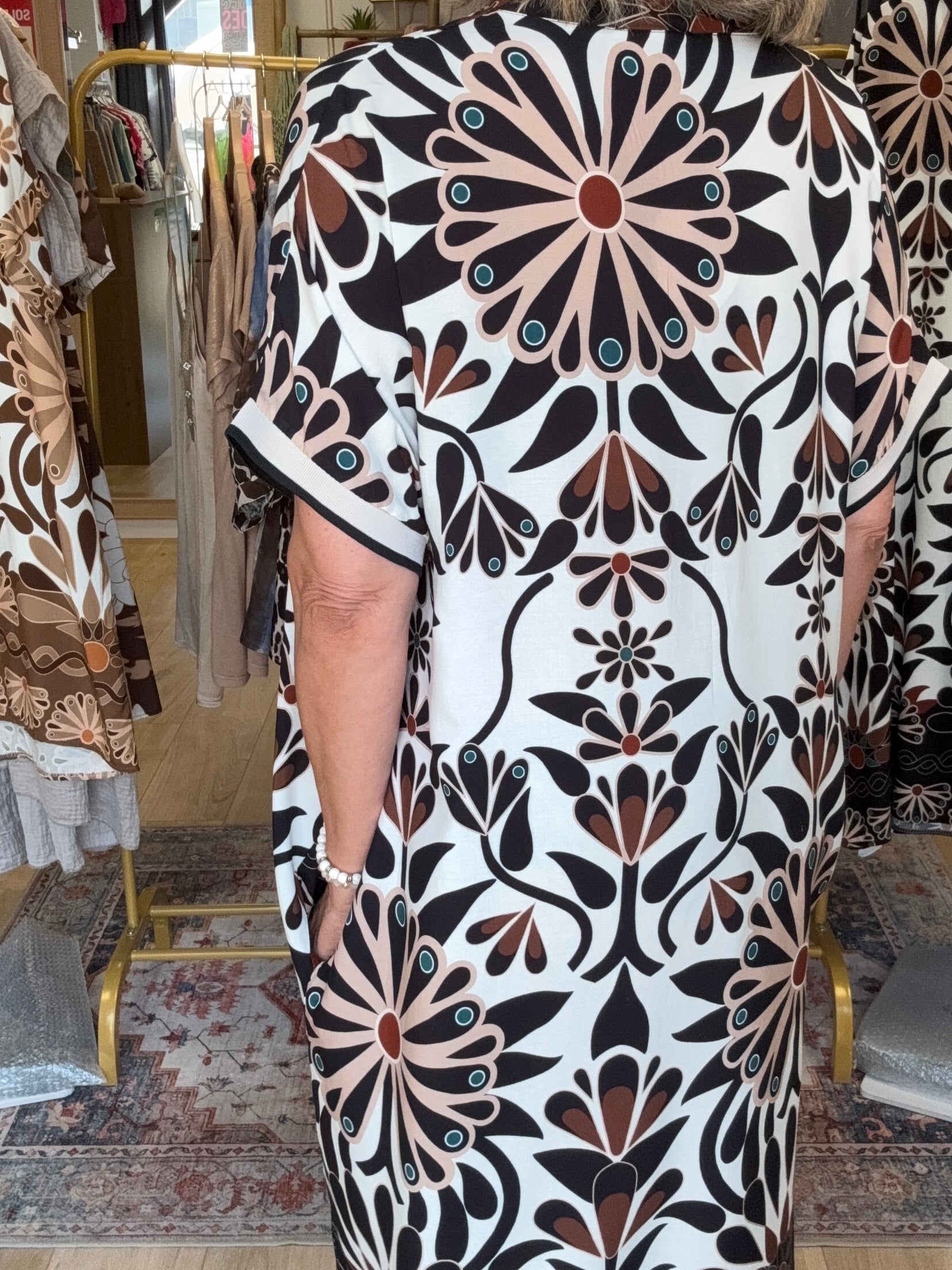 Robe Emma version longue noire TU 40/48