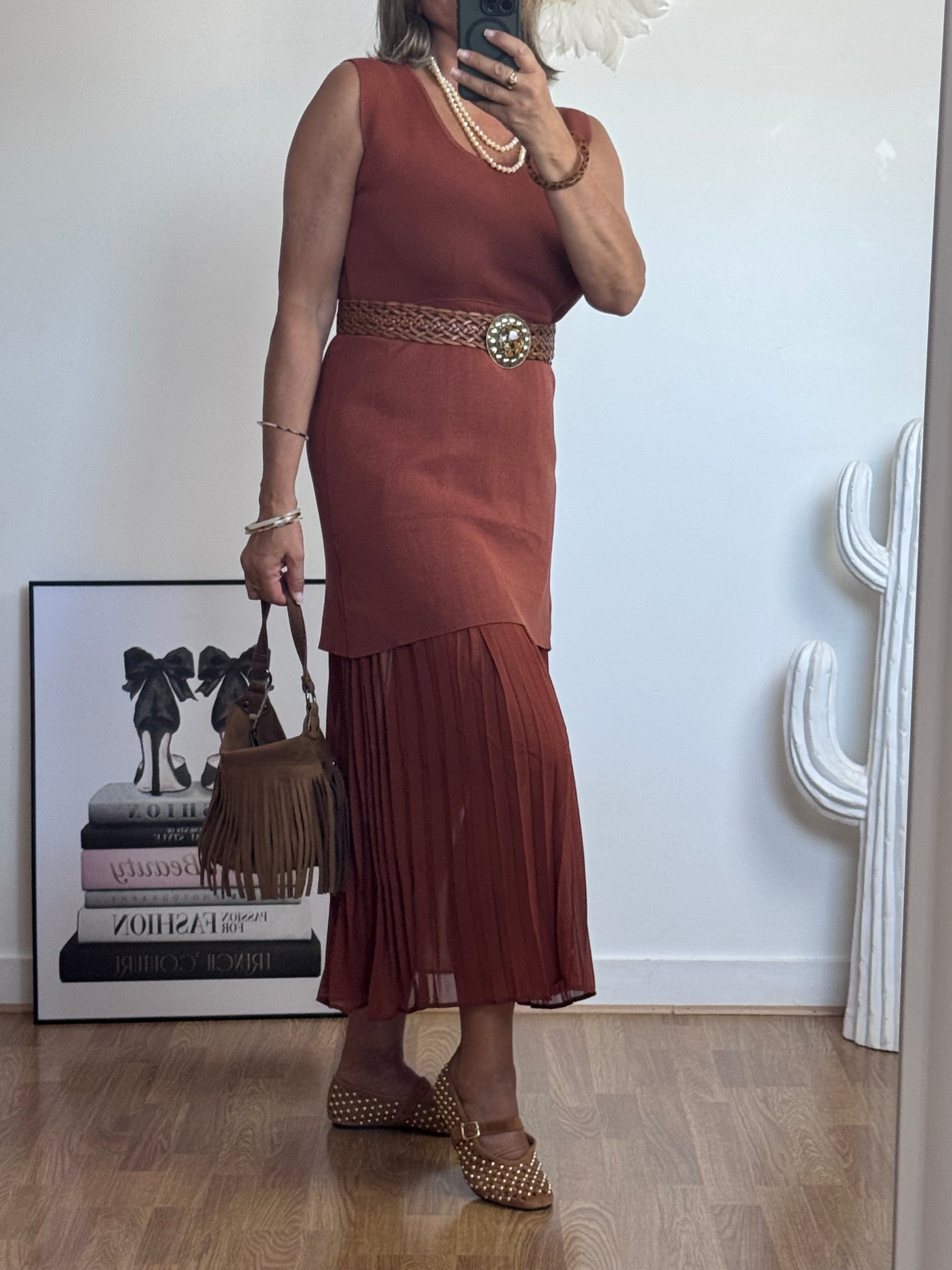Robe Capucine terracotta