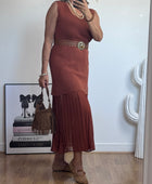 Robe Capucine terracotta