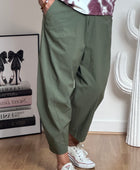 Pantalon style japonais kaki