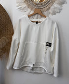 Sweat-shirt blanc Mael