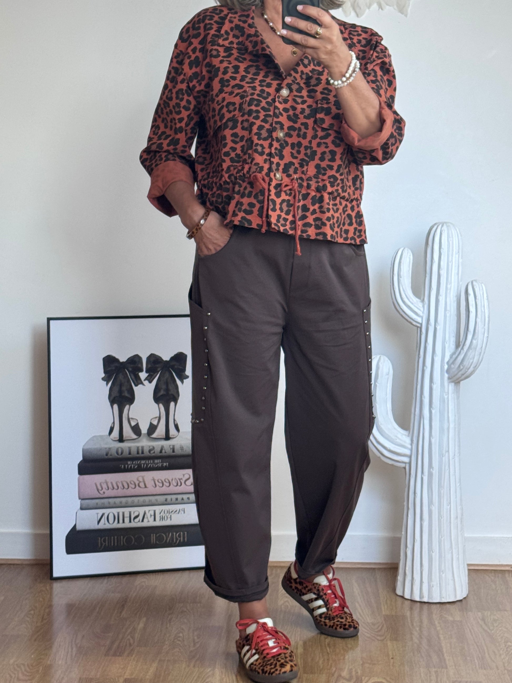Pantalon marron love 38/46