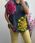 Chemise jeans Flowers