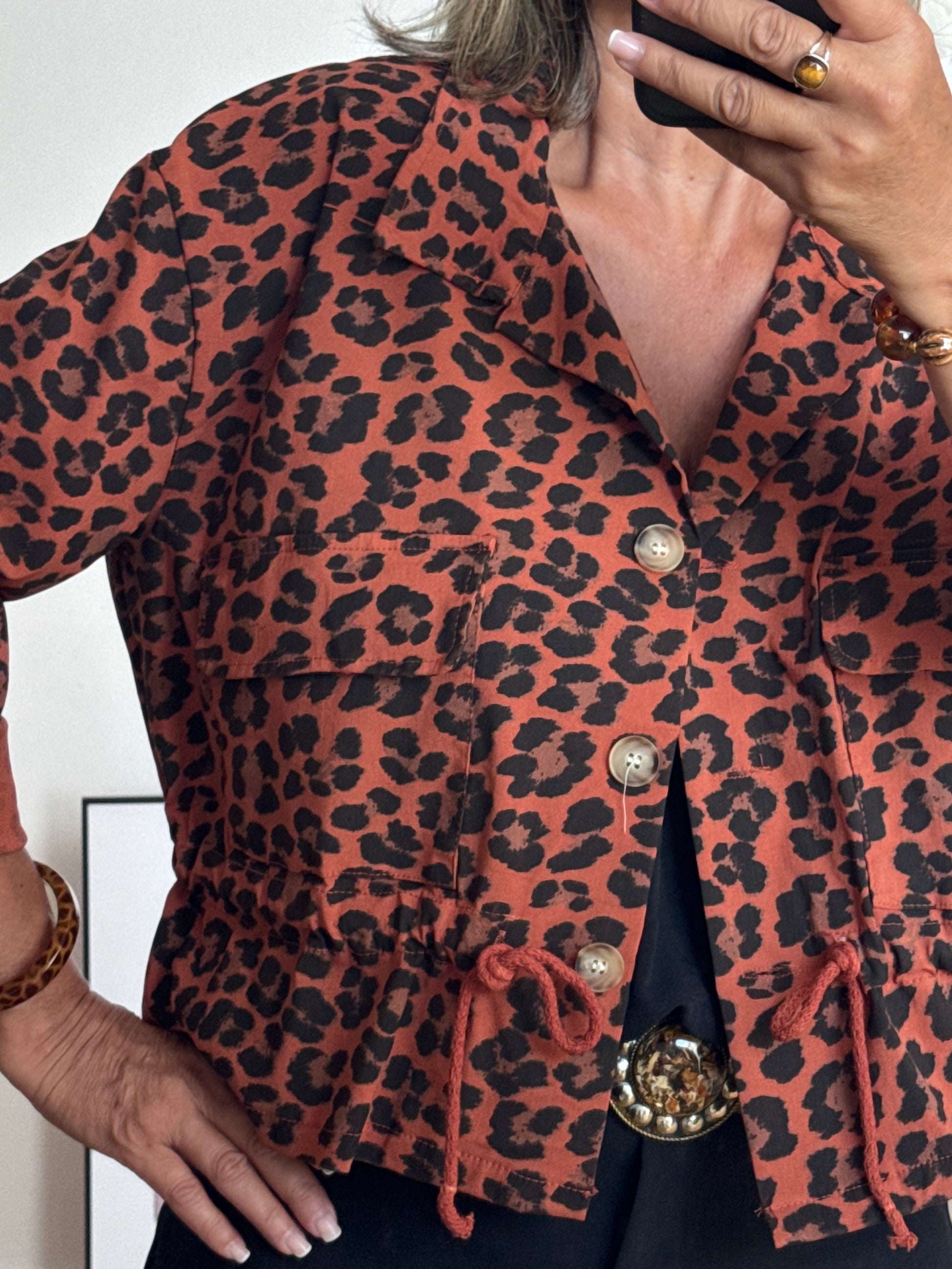 Veste Léo terracotta