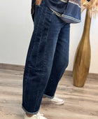 Jeans barrel bleu