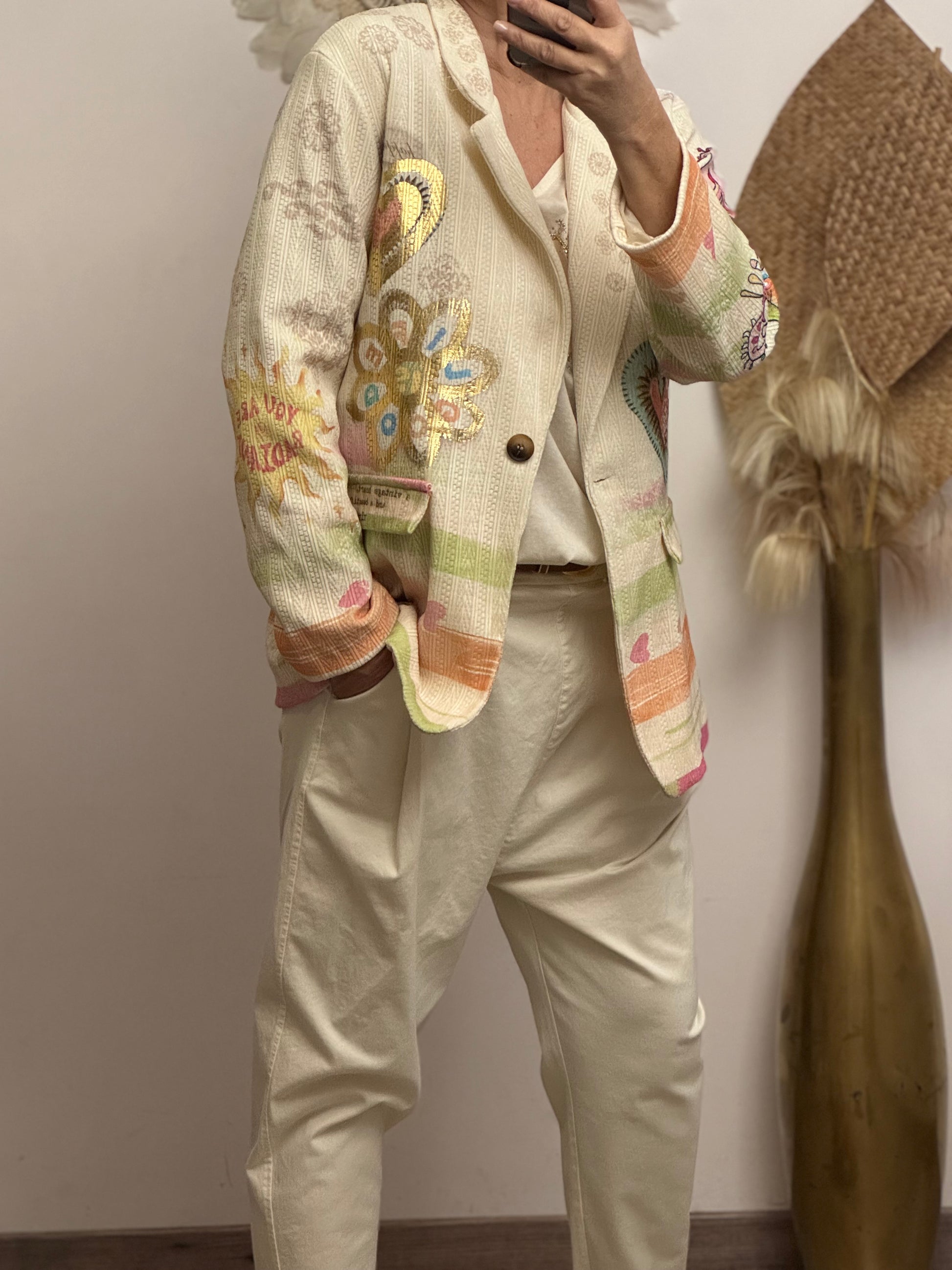 Veste blazer love et œil